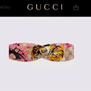 Bengal Gucci Headband. Worn 3 times.  Good condition, silk, tag in place. LN